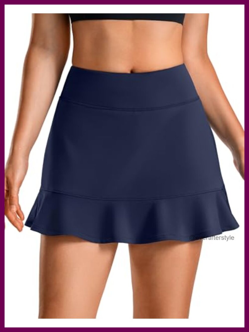 Tennis Skirt High Waisted Ruffle Golf Athletic Skort with Shorts Women
